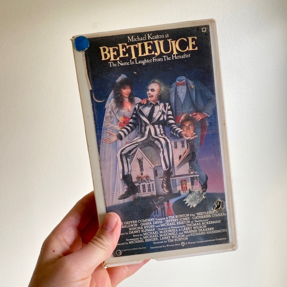 Vintage Beetlejuice VHS Tape